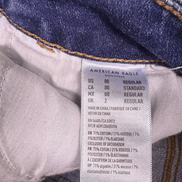 American Eagle Next Level Stretch Low Rise Jegging Crop Size 00 24x28 E799 - Picture 6 of 15